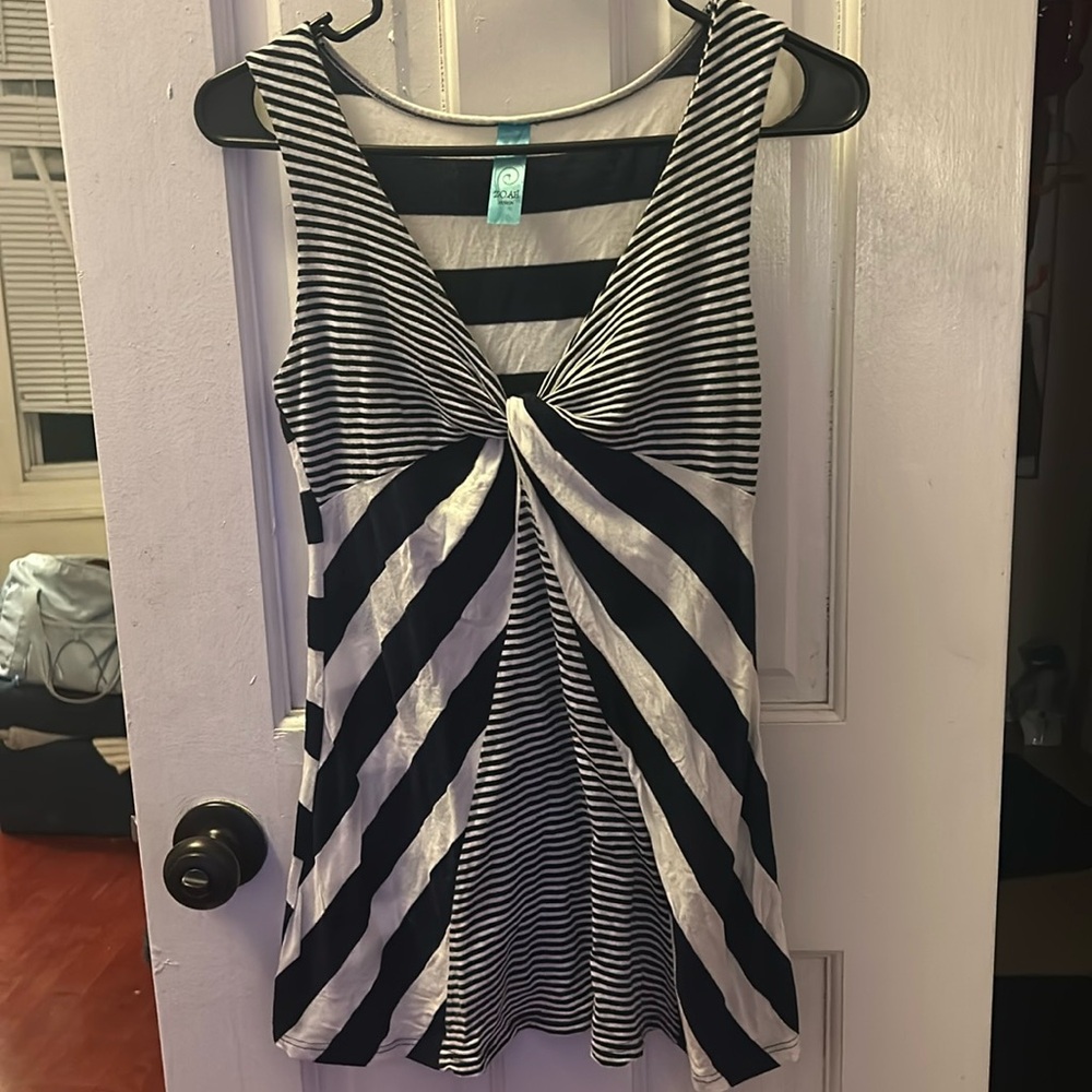 Navy and White Striped Women's Top/ 🎈5 For $30